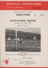 Brentford v Scunthorpe United 27-Apr-1965