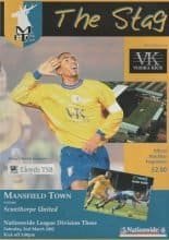 Mansfield Town v Scunthorpe United  02-Mar-2002