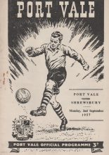 Port Vale v Shrewsbury Town  02-Sep-1957