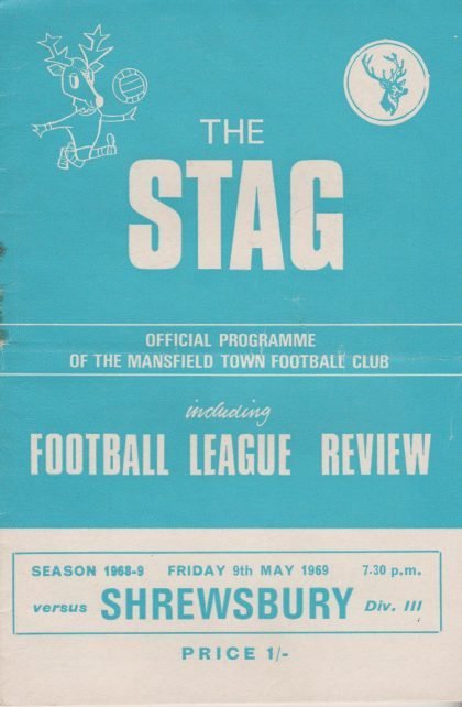 Mansfield Town v Shrewsbury Town 09-May-1969