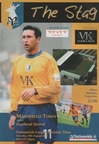 Mansfield Town v Southend United 18-Aug-2001