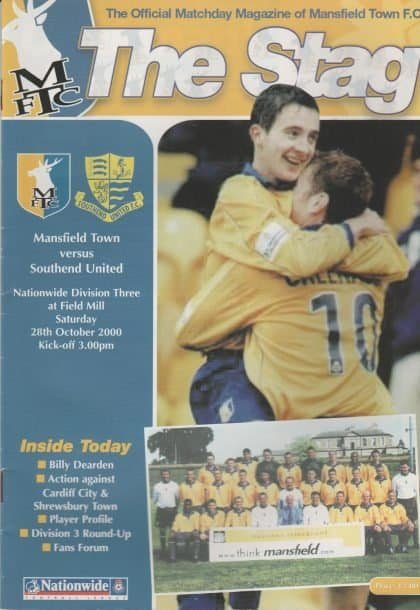 Mansfield Town v Southend United 28-Oct-2000