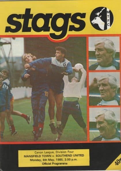 Mansfield Town v Southend United 06-May-1985