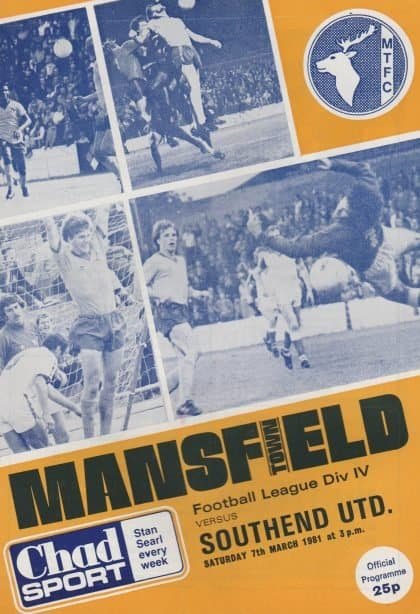 Mansfield Town v Southend United 07-Mar-1981