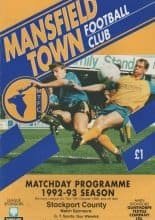 Mansfield Town v Stockport County 10-Oct-1992