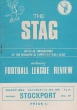 Mansfield Town v Stockport County 01-Feb-1969
