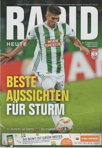 Rapid Vienna v Sturm Graz 09-Dec-2018