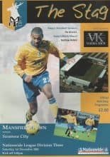 Mansfield Town v Swansea City 01-Dec-2001