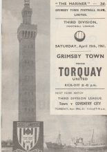 Grimsby Town v Torquay United 15-Apr-1961