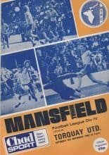 Mansfield Town v Torquay United 08-Nov-1980