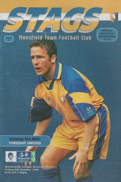 Mansfield Town v Torquay United 09-Oct-1998