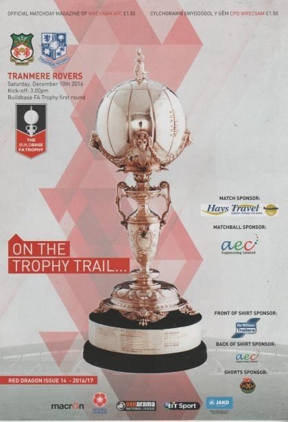 Wrexham v Tranmere Rovers 10-Dec-2016