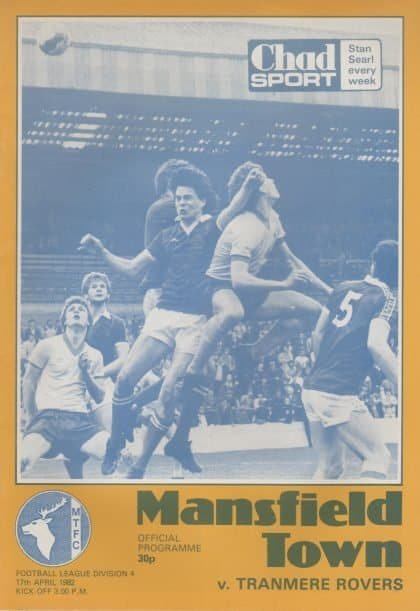Mansfield Town v Tranmere Rovers 17-Apr-1982