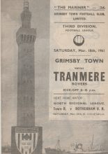 Grimsby Town v Tranmere Rovers 18-Mar-1961