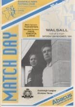 Mansfield Town v Walsall 26-Nov-1994
