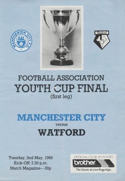 Manchester City v Watford 02-May-1989