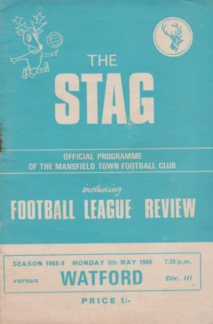 Mansfield Town v Watford 05-May-1969