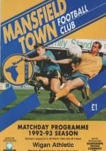 Mansfield Town v Wigan Athletic 30-Jan-1993