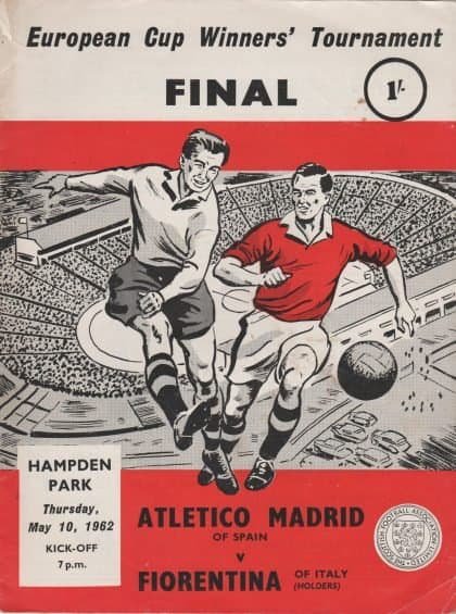 Atletico Madrid v Fiorentina  10-May-1962