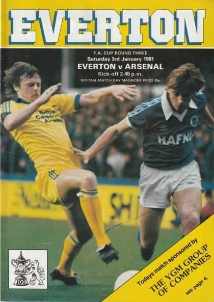 Everton v Arsenal 03-Jan-1981