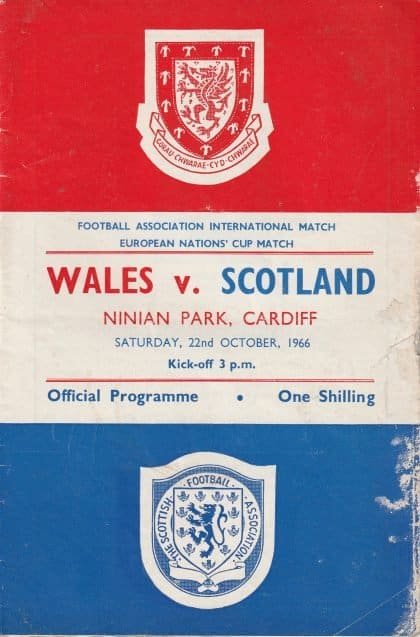 Wales v Scotland 22-Oct-1966