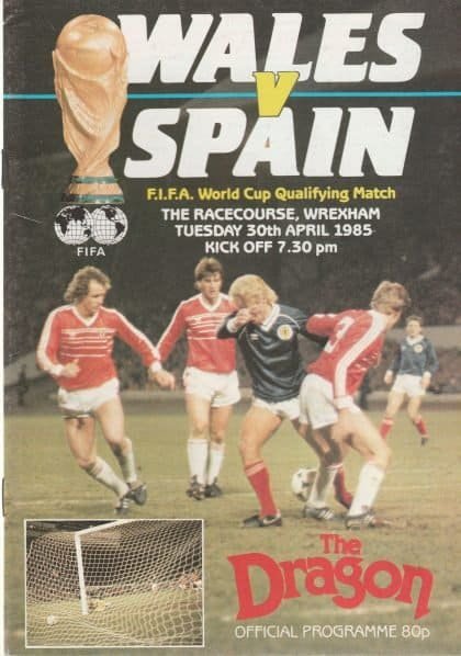 Wales v Spain  30-Apr-1985