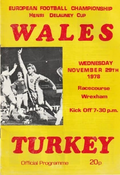Wales v Turkey 29-Nov-1978