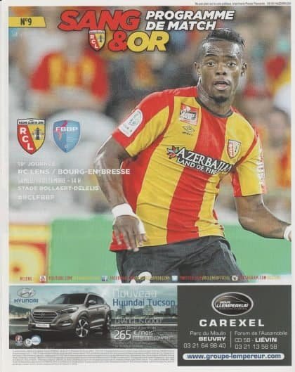 Racing Club Lens v Bourg-En-Bresse  19-Dec-2015