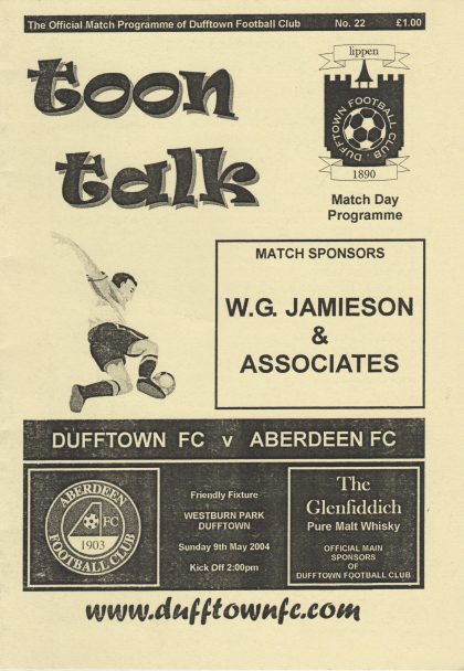 Dufftown v Aberdeen 09-May-2004