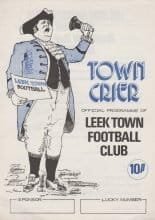 Leek Town v Accrington Stanley 26-Nov-1983
