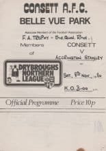 Consett v Accrington Stanley 08-Nov-1980