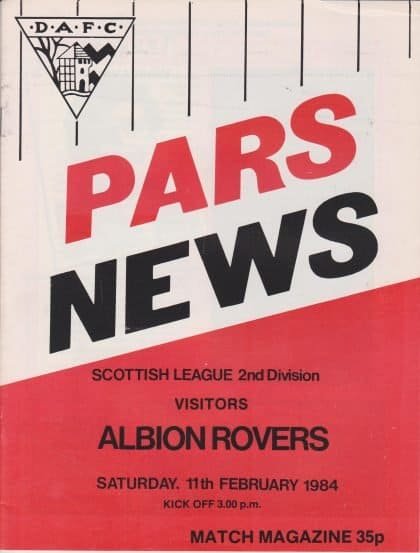 Dunfermline Athletic v Albion Rovers 11-Feb-1984