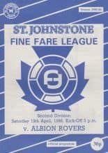 St Johnstone v Albion Rovers   19-Apr-1986