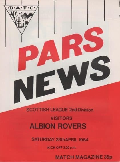 Dunfermline Athletic v Albion Rovers 28-Apr-1984