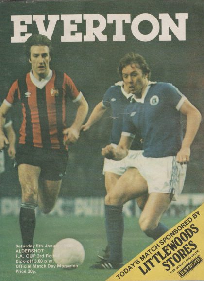 Everton v Aldershot  05-Jan-1980