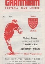 Grantham v Alfreton Town 06-Apr-1968