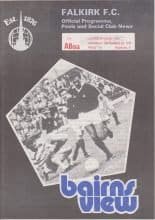 Falkirk v Alloa Athletic 10-Nov-1979