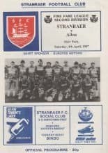 Stranraer v Alloa Athletic 04-Apr-1987