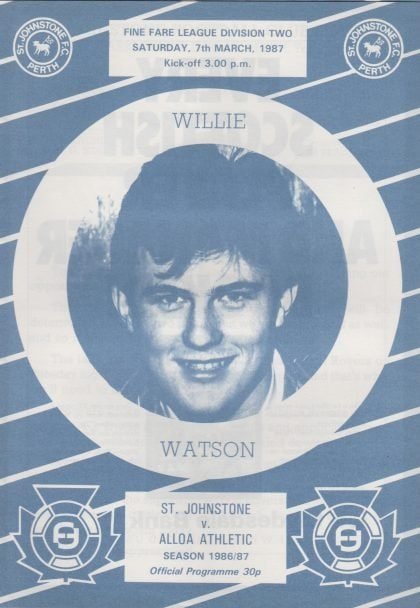 St Johnstone v Alloa Athletic 07-Mar-1987