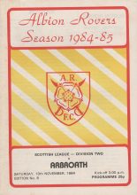 Albion Rovers v Arbroath 10-Nov-1984