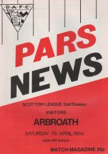 Dunfermline Athletic v Arbroath 07-Apr-1984