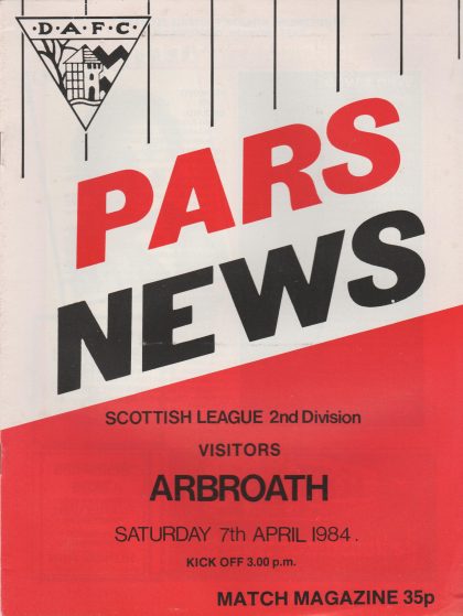 Dunfermline Athletic v Arbroath 07-Apr-1984
