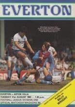 Everton v Aston Villa 31-Aug-1982