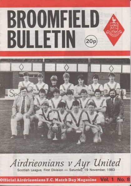 Airdrie v Ayr United 19-Nov-1983