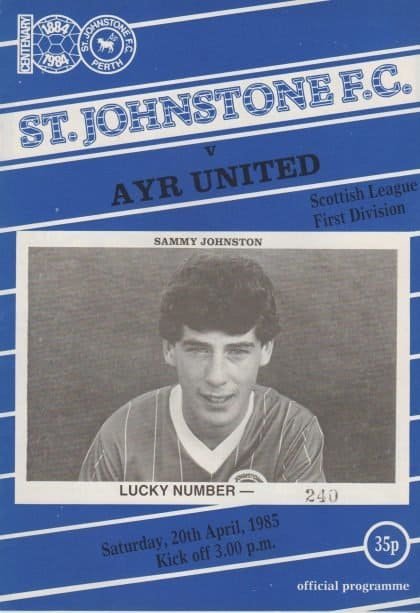 St Johnstone v Ayr United 20-Apr-1985
