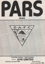 Dunfermline Athletic v Ayr United  03-Apr-1982
