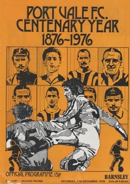 Port Vale v Barnsley  11-Dec-1976