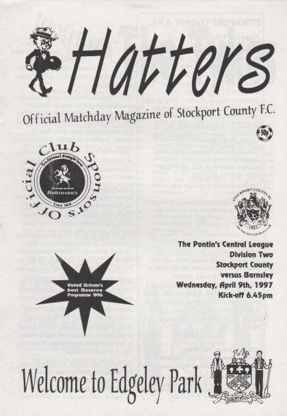 Stockport County Reserves v Barnsley Reserves 09-Apr-1997