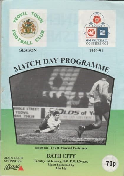 Yeovil Town v Bath City 01-Jan-1991