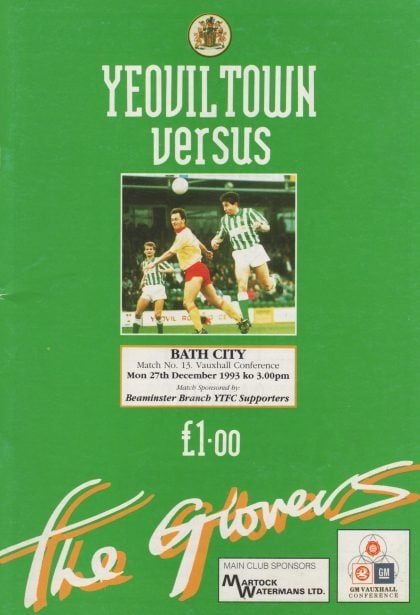 Yeovil Town v Bath City 27-Dec-1993